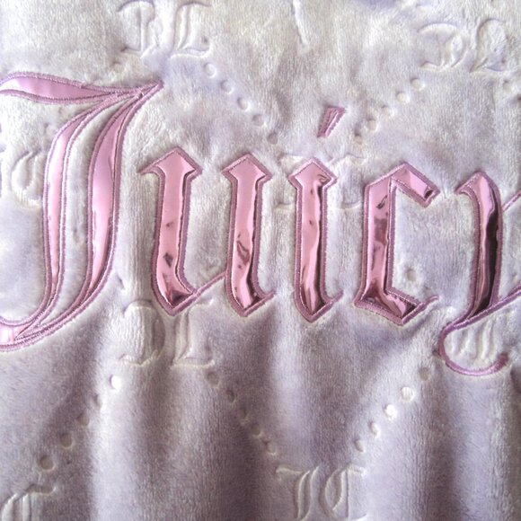 Juicy Couture Bathrobe Robe Lavender Purple Sleepwear Women S/M or L/XL - Picture 4 of 6